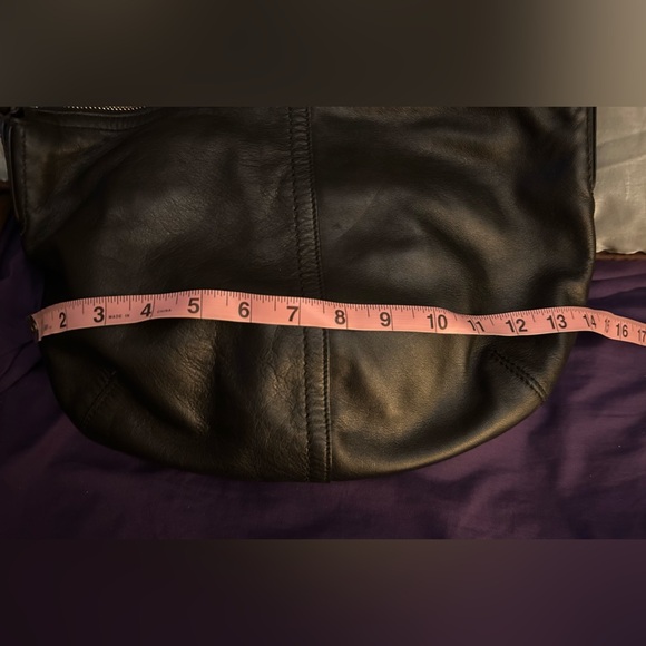 COACH Black Sufflette Leather Saddle Hobo Bag Shoulder Purse Handbag.. NWOT.. - Picture 10 of 10